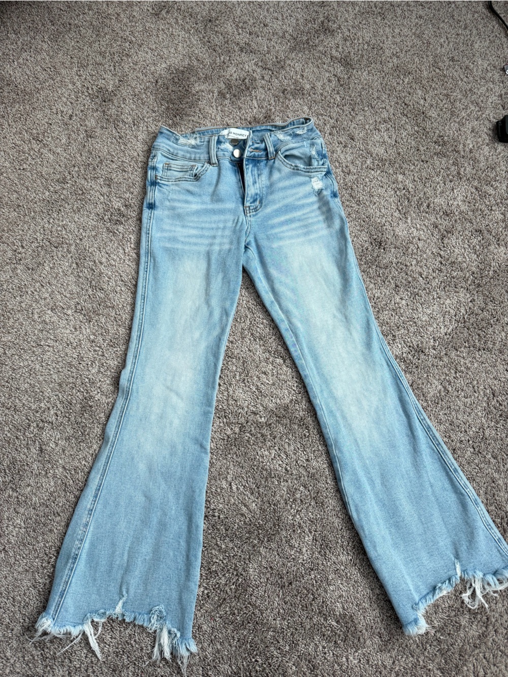 Women’s Flying Monkey Light Blue Frayed Hem